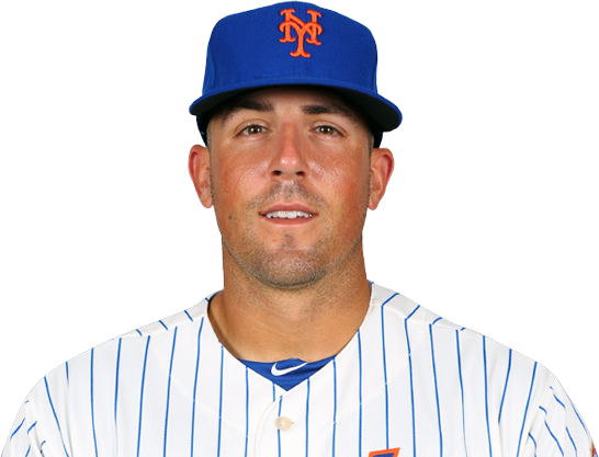 Zach Lutz in a New York Mets uniform